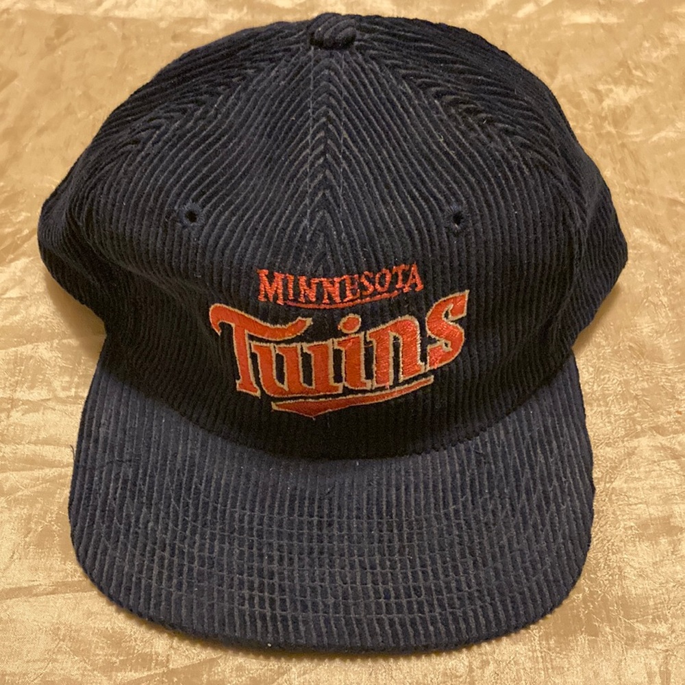 Vintage 80s Minnesota Twins Corduroy Twins Enterprise Snapback